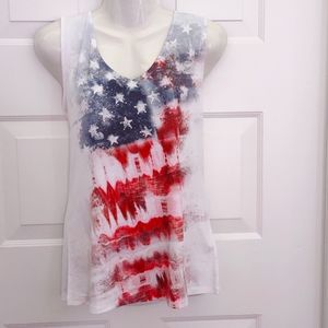 Queensfield American Flag Top